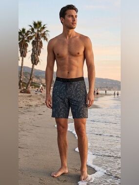 New Vuori Men’s Infinity Boardshort Blue SeaJunioer V383 Size 32 #Beach